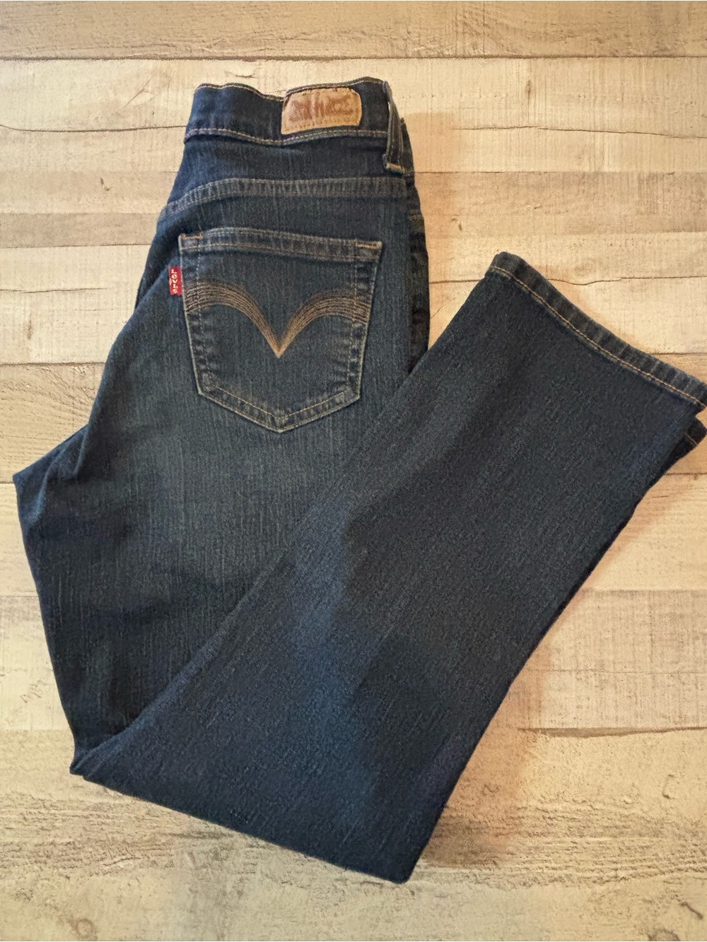 Levi's Women's Navy Straight-Leg Jeans